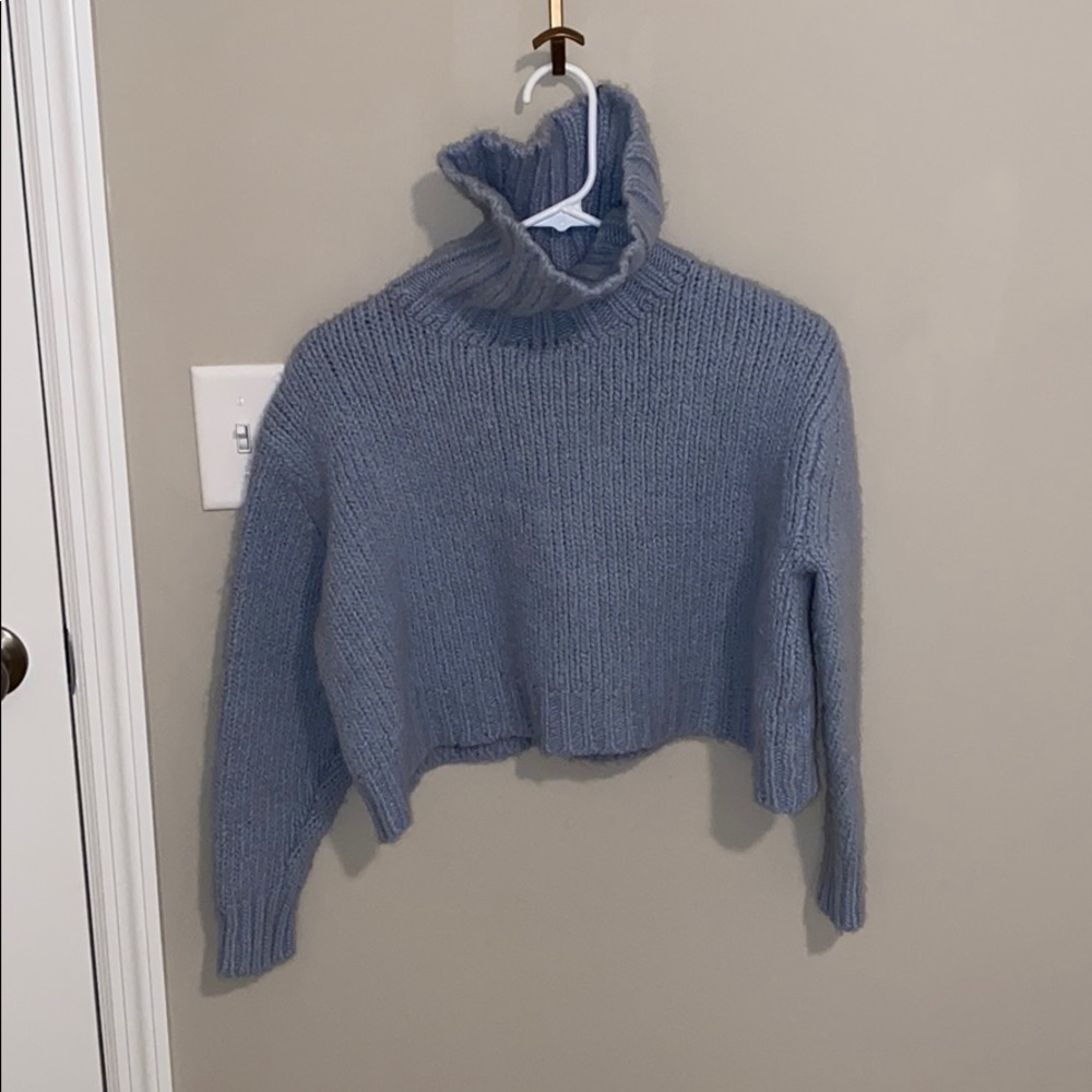 JCREW Cropped Chunky Turtleneck